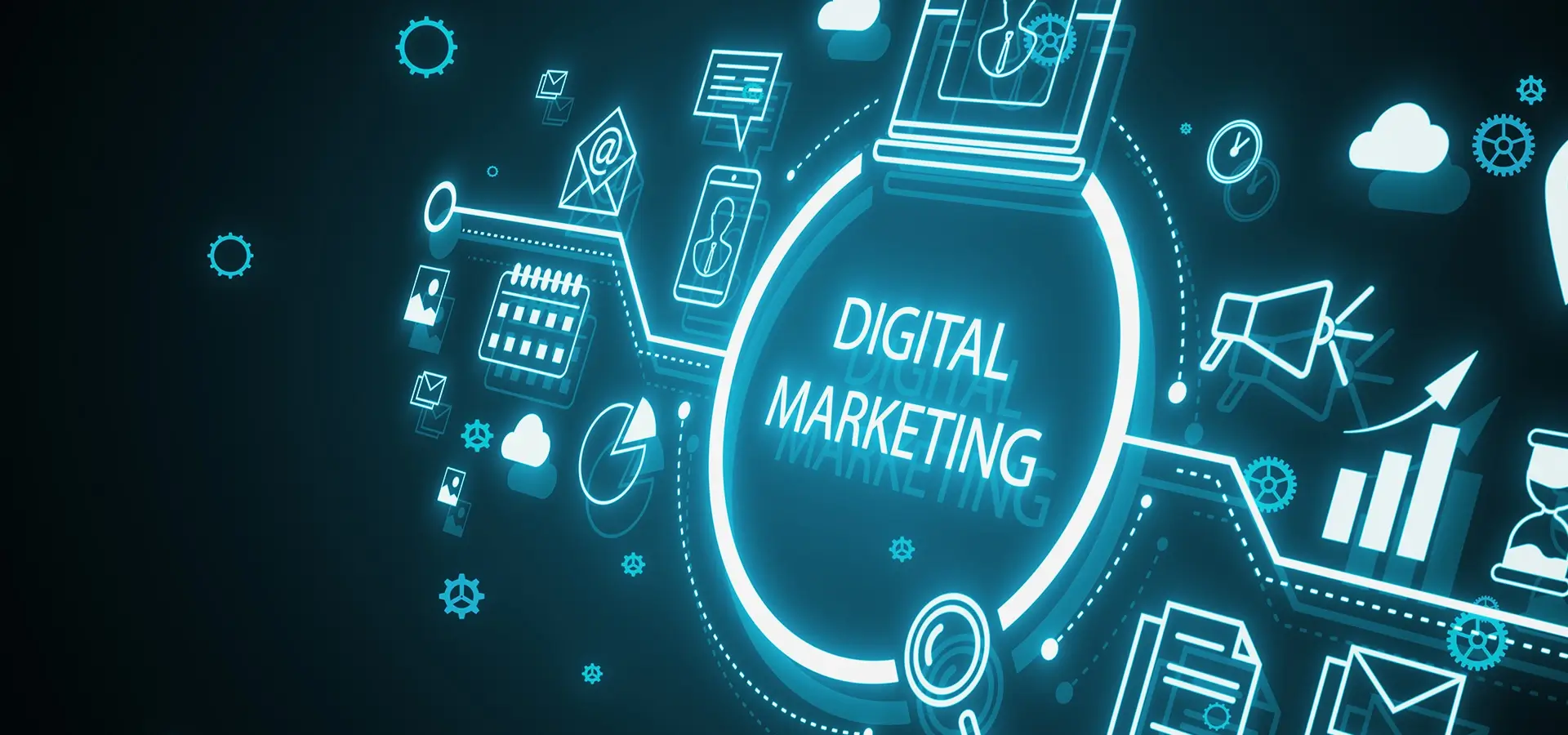 comprehensive digital marketing solutions SEO social media PPC content marketing graphic design